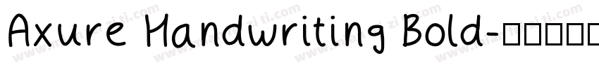 Axure Handwriting Bold字体转换